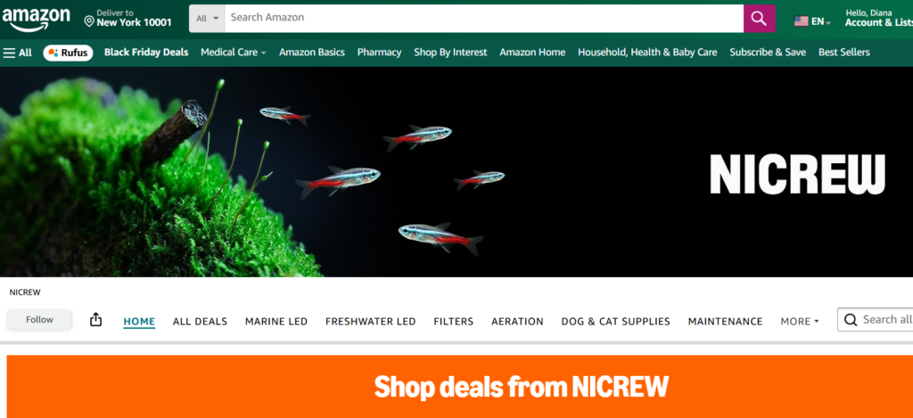 amazon aquarium supplies