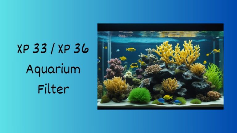 xp 33 / xp 36 aquarium filter